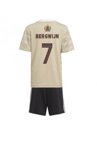 Fotbalové Dres Ajax Steven Bergwijn #7 Dětské Třetí Oblečení 2022-23 Krátký Rukáv (+ trenýrky)